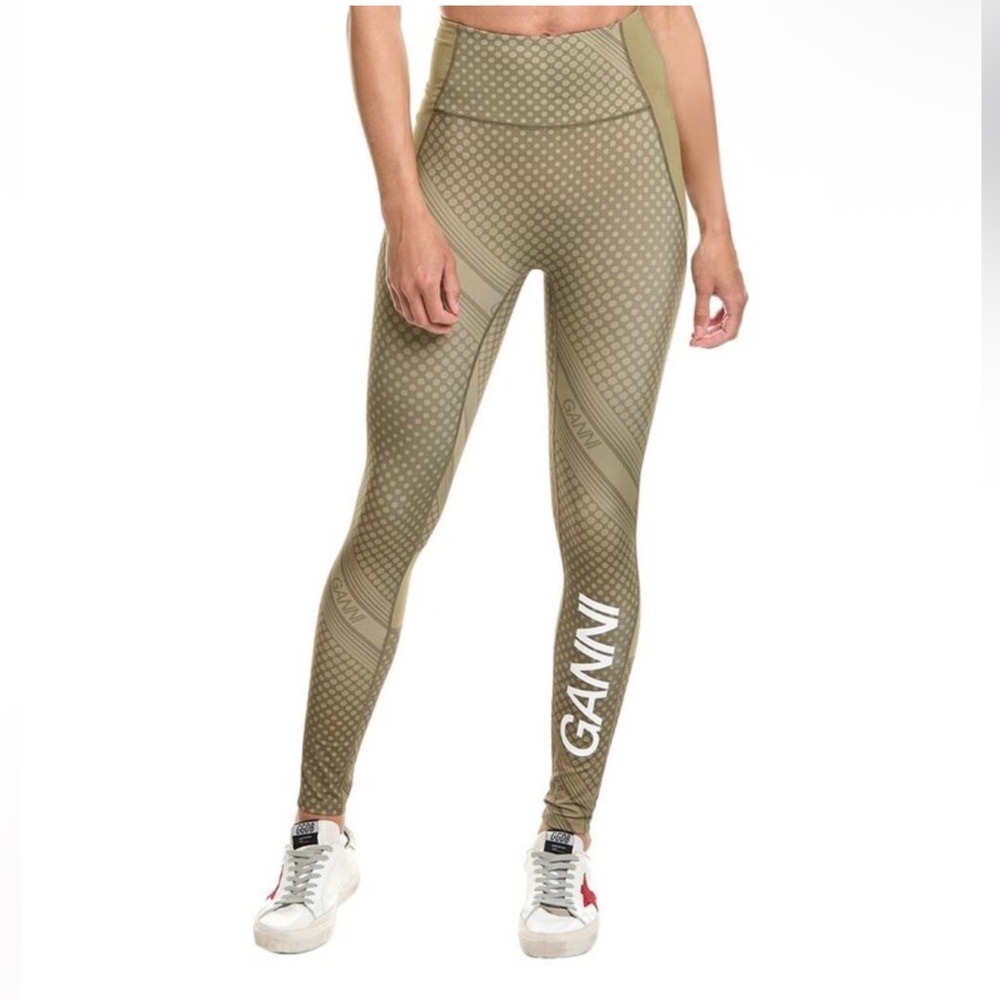 GANNI Active Ultra High-Waist Tights Leggings in Klamath Size XS